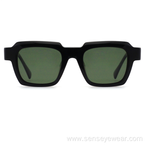 Men Custom Logo UV400 Acetate Polarized Sunglasses